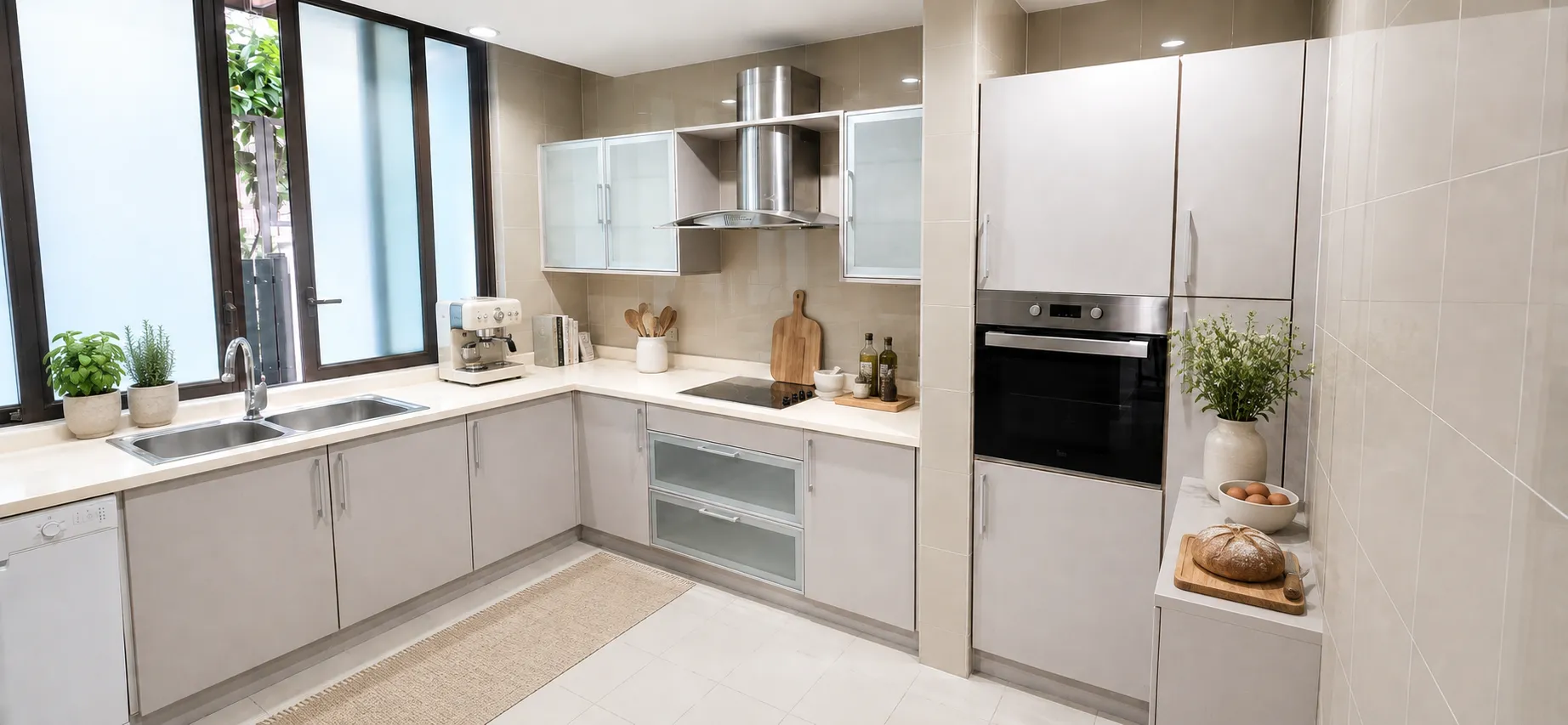Dry kitchen — styled